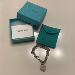 Return to Tiffany heart tag charm bracelet